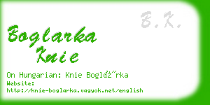 boglarka knie business card